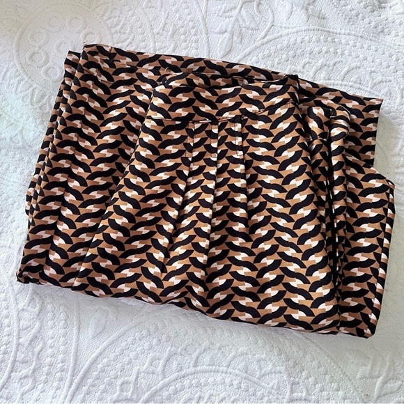 WHO WHAT WEAR‎ geometric shape wide leg pants - Picture 1 of 6
